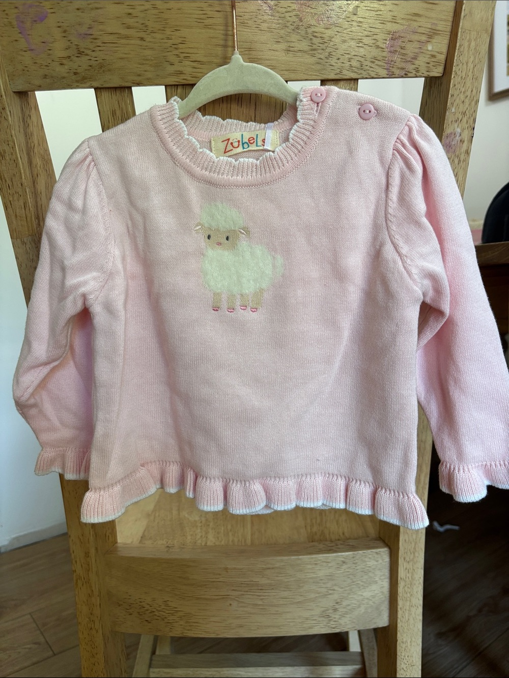 Baby lamb sweater